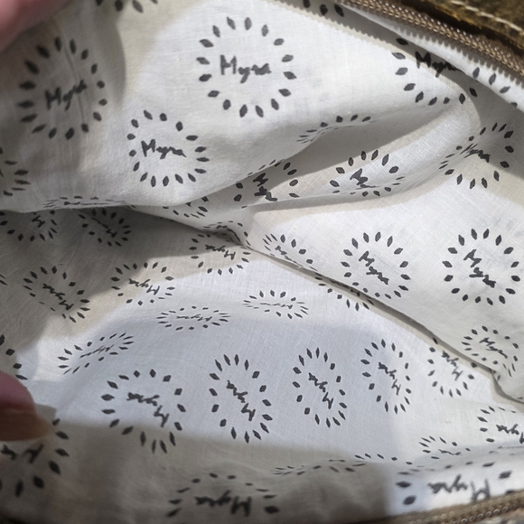 Myra Bag With Matching Wallet Boho Chic Brown and Cream Shoulder Bag Set - Picture 3 of 10